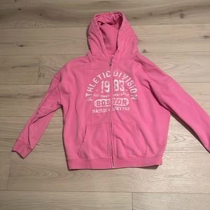 Garage Pink Zip Up ( READ DESCRIPTION FOR SIZE REFERENCE )